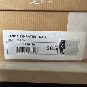 Black Bianca 120 mm pumps size 38.5 Christian louboutins